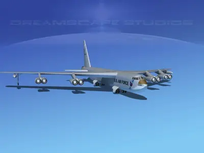 Boeing B-52C Stratofortress 3D model