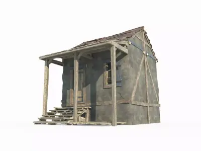 18th century architectural houses 3D model