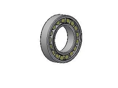 Cylindrical roller bearings Free 3D model