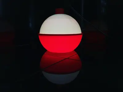 LINE AND BOBBER LAMP Free 3D print model