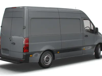 Mercedes Benz Sprinter L2H2 UK-spec 2020 3D model