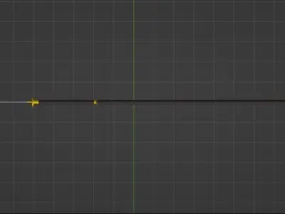 Naginata samurai sword Low-poly 3D model