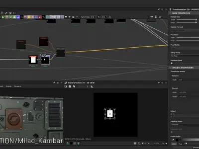 Military Radio In Substance Designer Tutorial 3D model
