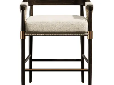 Arteriors Estes Outdoor Counter Stool 3D model