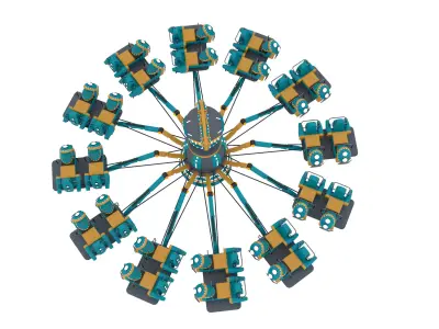 Aircraft Carousel 3D model