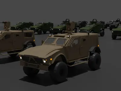 M-ATV Hunter Armored Vehicle  3D model