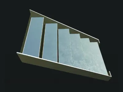 Stairs metal staircase 3D model