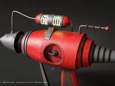 Retro Laser Gun 3D model