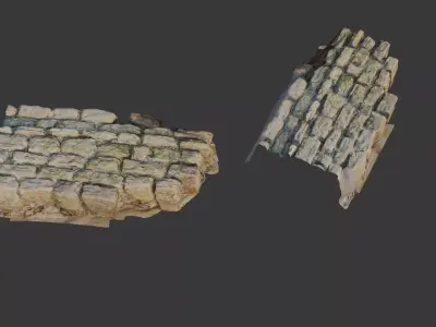 Old Stone Pavement Scan 3D model