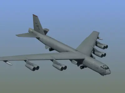 B52 Stratofortress Bomber 3D model