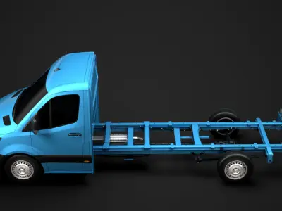Mercedes Sprinter Chassis Single Cab L3 RWD 2020 3D model