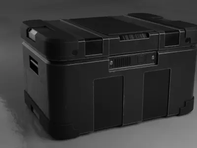 Sci-fi box Free low-poly 3D model