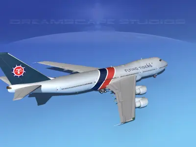Boeing 747-100 Flying Tigers 2 3D model
