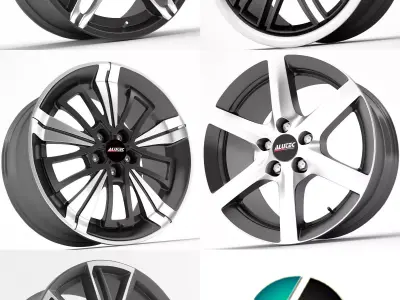 Alutec wheel rims 3D model