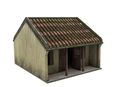 Hoi An Ancient House Model Free low-poly 3D model