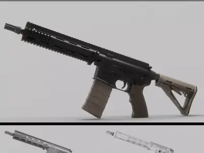 L119A2 - High Detail 3D model