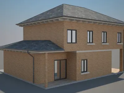  Cottage House 5 Low-poly 3D model