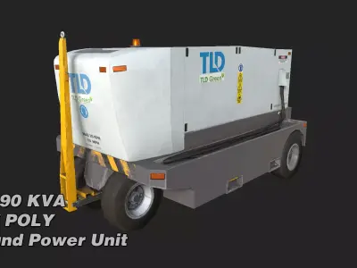 TLD 90 KVA GPU Low-poly 3D model