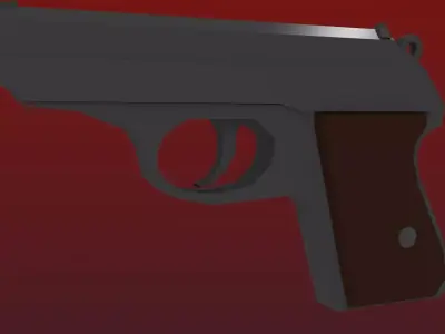 Low-Poly Walther PPK Low-poly 3D model