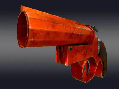Flare Gun 3D model shop