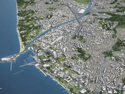 Sochi - city and surroundings 3D model