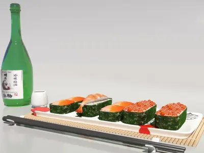 Salmon Plus Animation  Low-poly 3D model