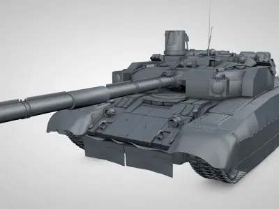 Tank Oplot-M Main Battle Tank 3D model