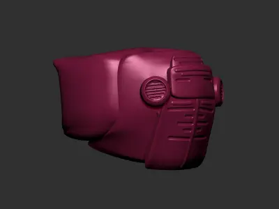 helmet high poly sculpt 3d printable  3D model 185