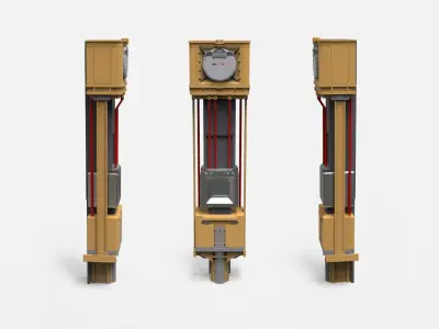 sci-fi Architecture kitbash 51 3D model