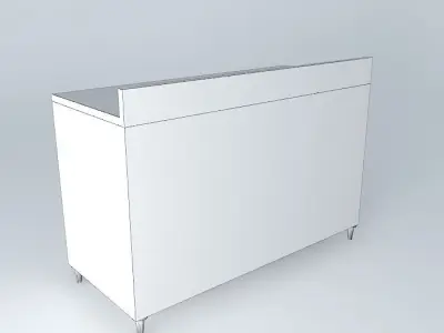 Kit703 Refrigerated Counter 1 port by Alex Marques Free 3D model