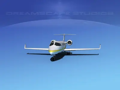LearJet 45 V12 3D model