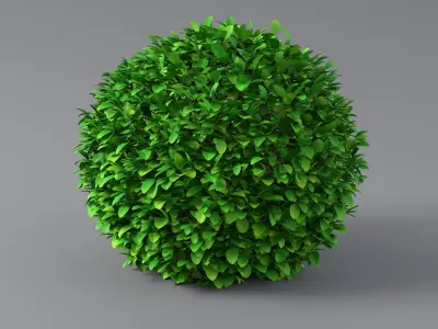 Cartoon Bush 11 3D model