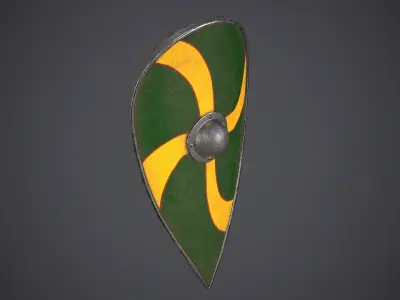 Shield Kite Low-poly 3D model