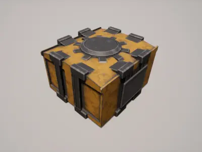 Cargo Volume Low-poly 3D model