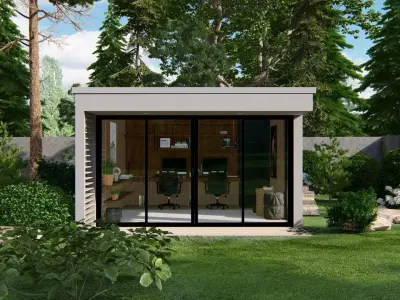 GARDEN ROOM - GARDEN OFFICE - Sketchup Lumion Free 3D model