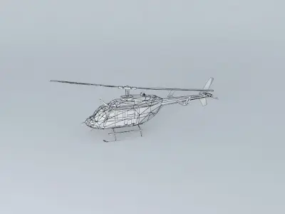 Helicopter at Viracopos Airport 3D model