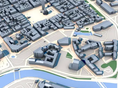 Cathedral of St Bartholomew Pilsen Czechia 3D model