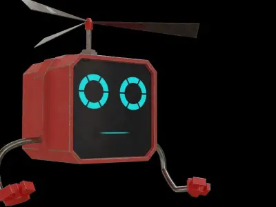 Flying bot 3D model
