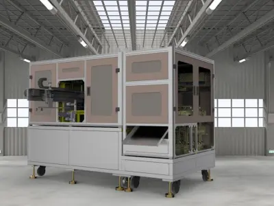 Pad printing machine 3D model