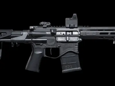 Springfield Armory Saint edge PDW ar15 pistol Low-poly 3D model