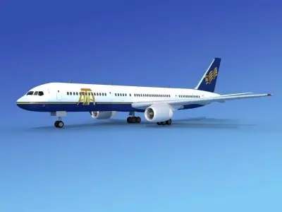 Boeing 757-200 ATA Airlines 3D model