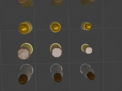 24 Bullets Low-poly 3D model