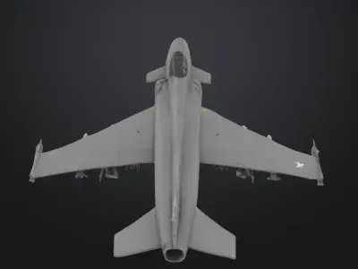 Fighter jet 3d model - Saab 39 gripen 3D print model
