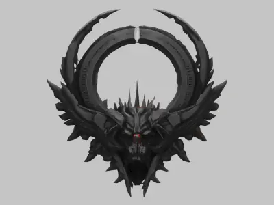 Kaiju Hunter Sigil Low-poly 3D model