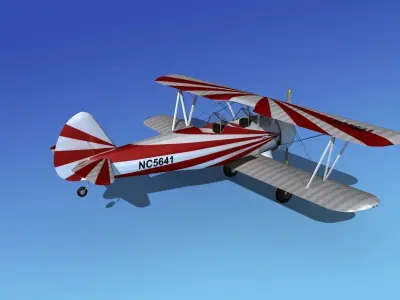 Stearman PT-17 Kaydet Sport V14 3D model