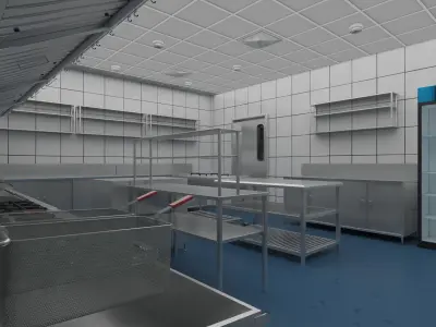 Commercial Kitchen 7 3D model