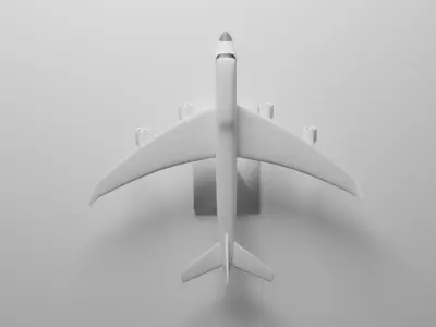 Miniature Simple Plane Boieng 747 to Personalize 3D print model