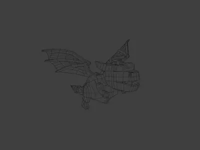 StylizedDragon Low-poly 3D model