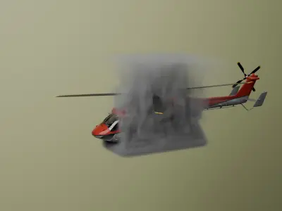 halicopter Low-poly 3D model