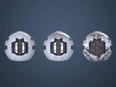 Surveillance Drone Mk1 Pack 3D model